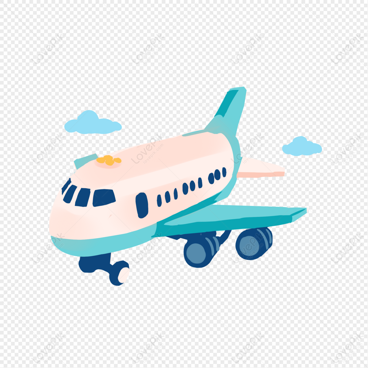 Aircraft, Airplane, Blue Sky, White Clouds PNG Picture And Clipart ...