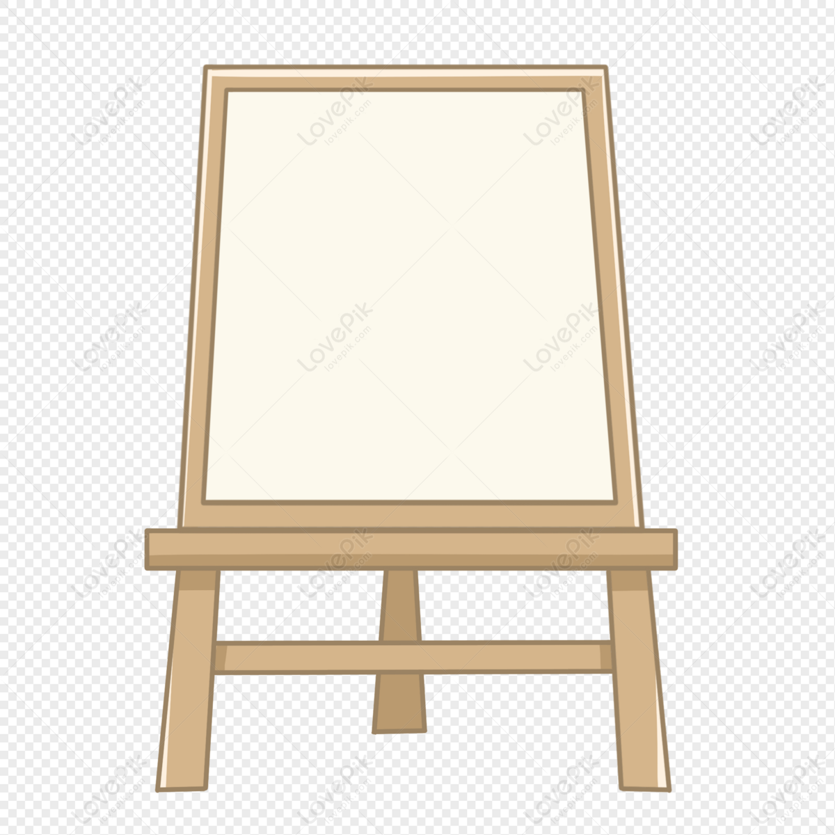 Painting Board Clipart Transparent Background, Standing Board For