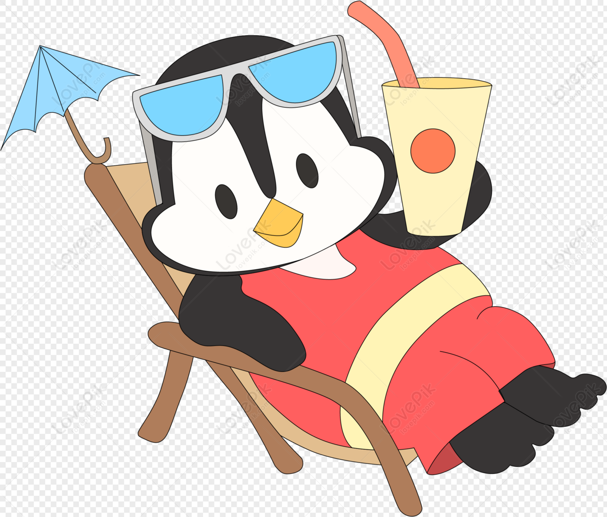Beach Cartoon png download - 983*1600 - Free Transparent Penguin png  Download. - CleanPNG / KissPNG