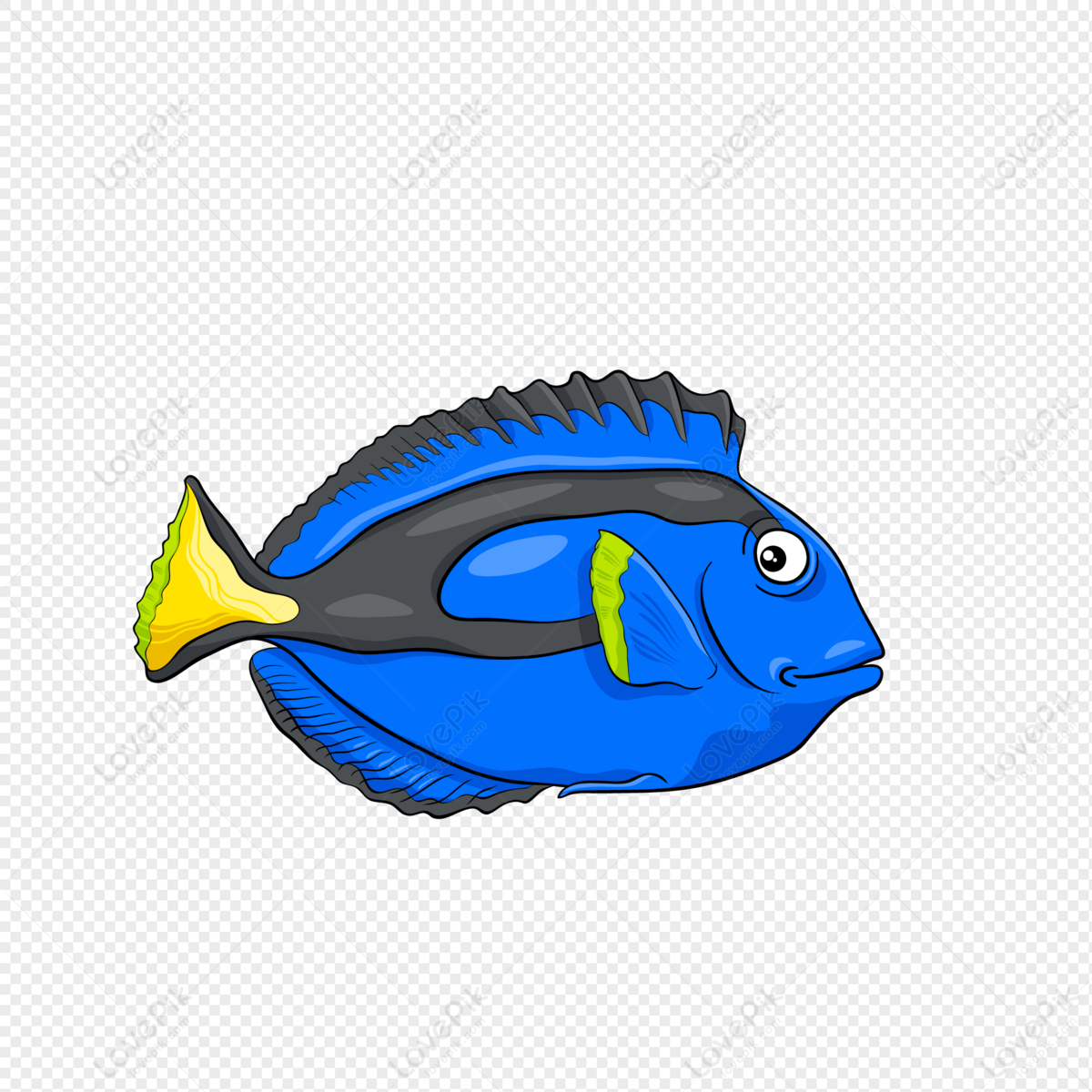 Blue Blue Inverted Fish PNG Picture And Clipart Image For Free Download -  Lovepik | 401450425