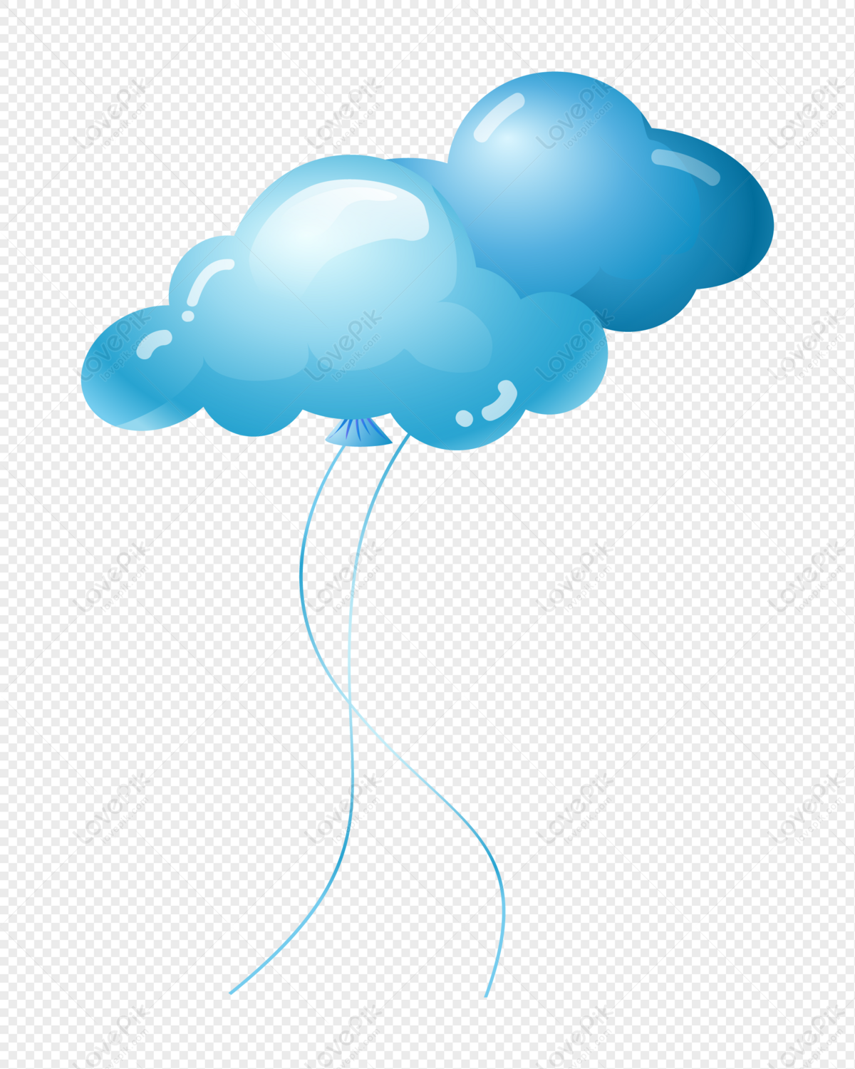 Balão De Nuvem Azul PNG Imagens Gratuitas Para Download - Lovepik
