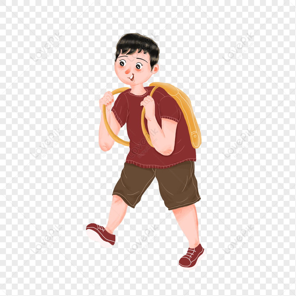 Boy Carrying A Bag PNG Picture And Clipart Image For Free Download ...