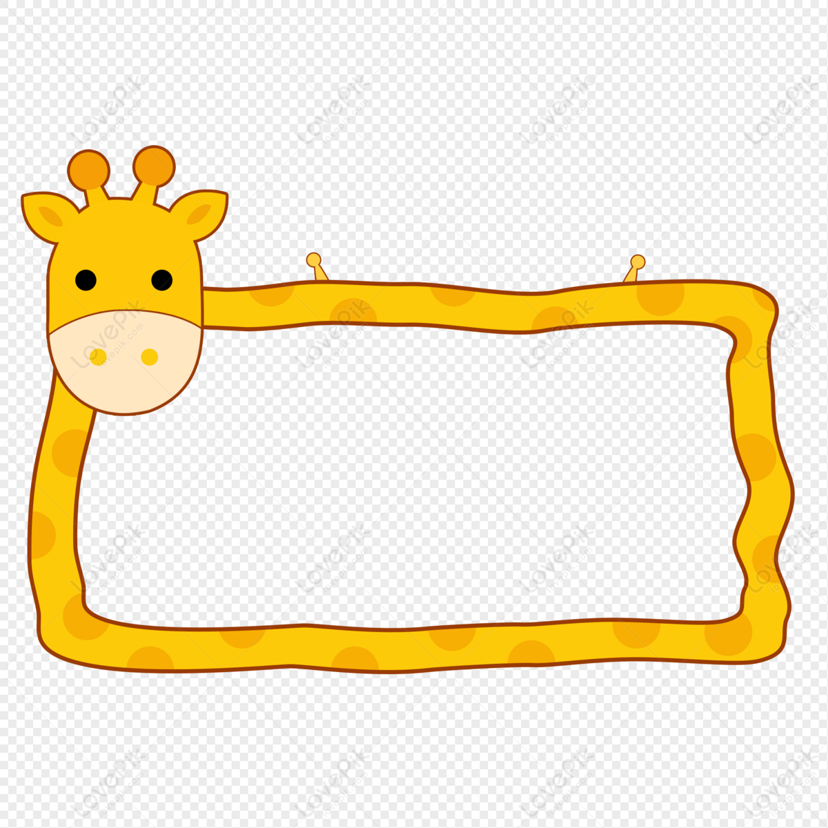 Cartoon Animal Deer Head Border PNG Image And Clipart Image For Free  Download - Lovepik | 401441478