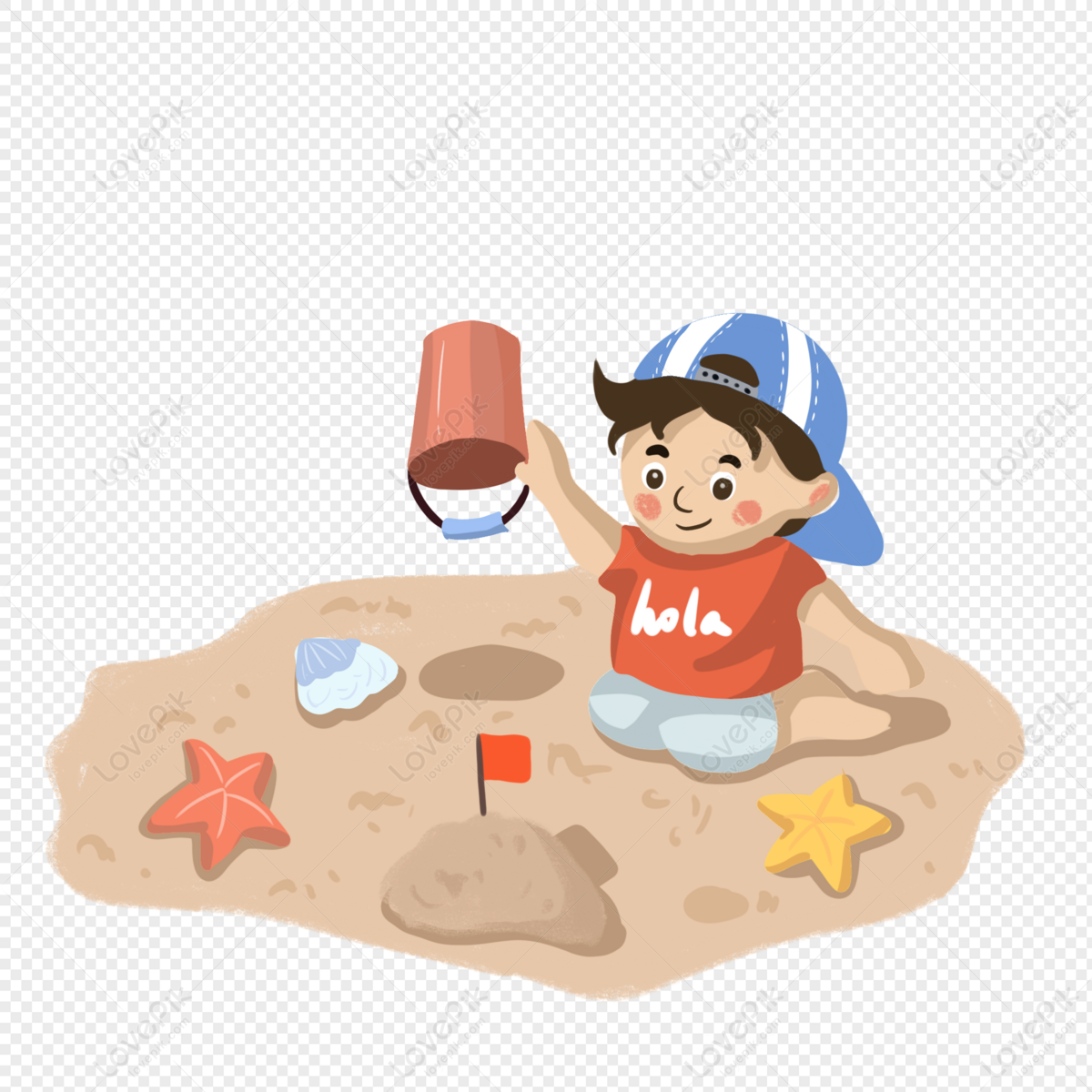 beach boy clipart