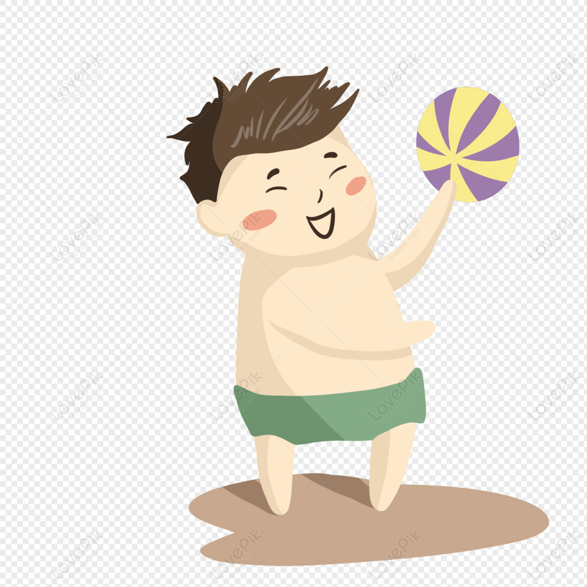 Cartoon Boy Playing Volleyball PNG Transparent Image And Clipart Image For  Free Download - Lovepik | 401425397