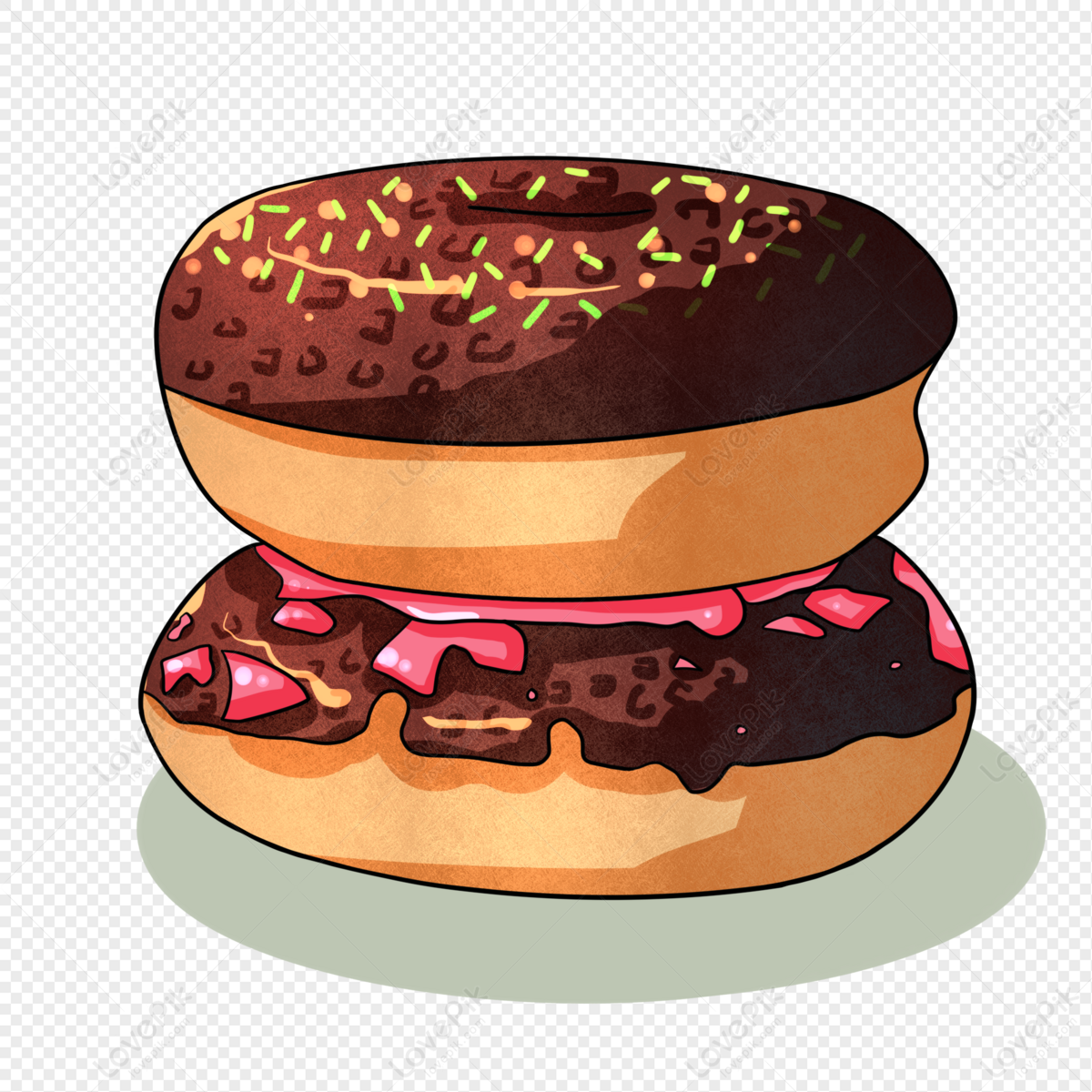 Donut De Desenhos Animados PNG Imagens Gratuitas Para Download - Lovepik