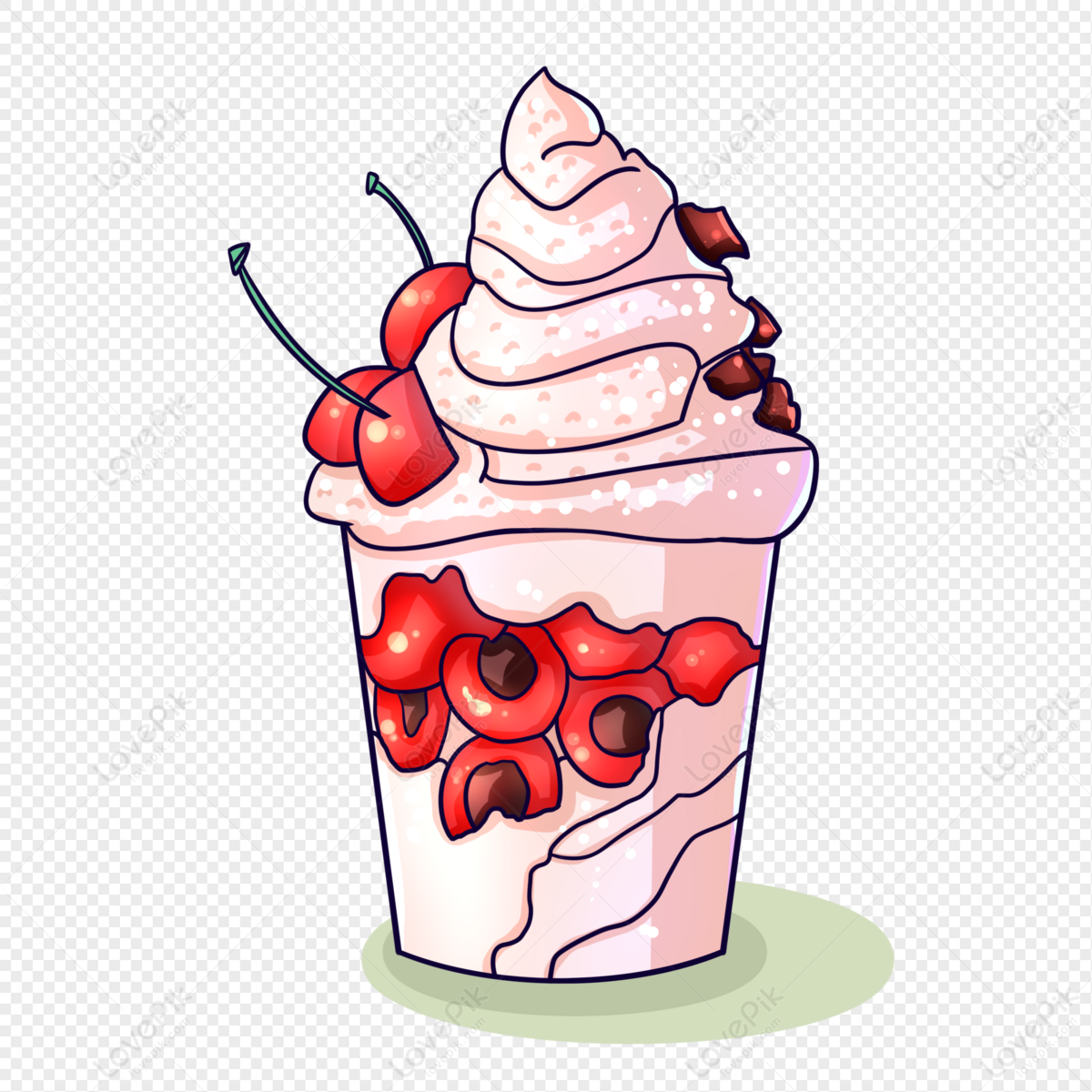 Cartoon Ice Cream Illustration PNG Picture And Clipart Image For Free  Download - Lovepik | 401425545