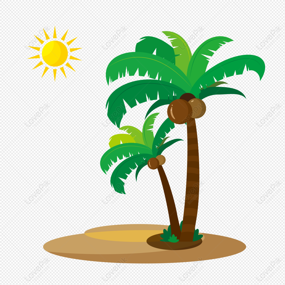 MS Paint drawing - How to draw Coconut tree/ Palm tree beach - Request  video - YouTube