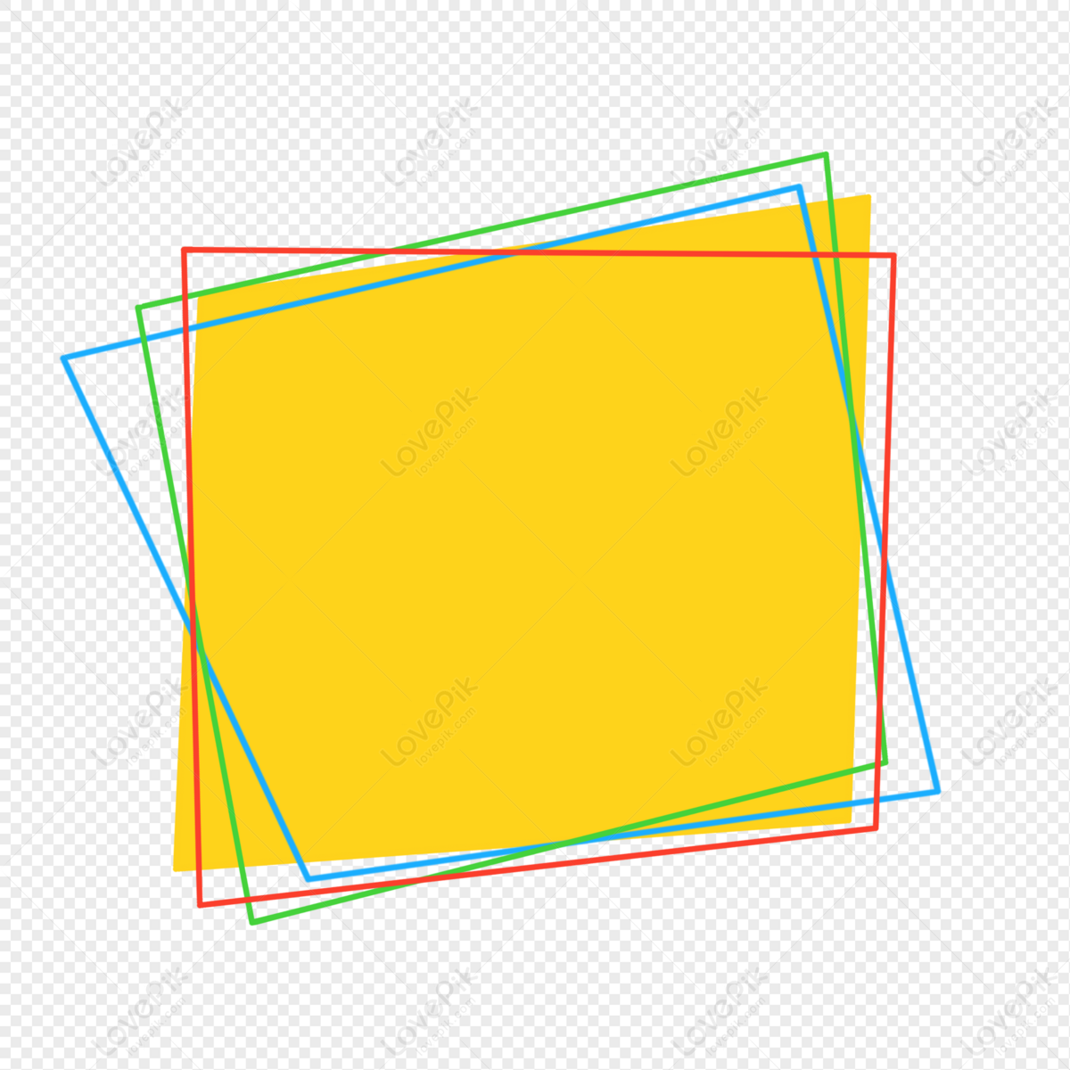 Colored Rectangle Border, Rectangle Frame, Rectangle Shape, Rectangle ...