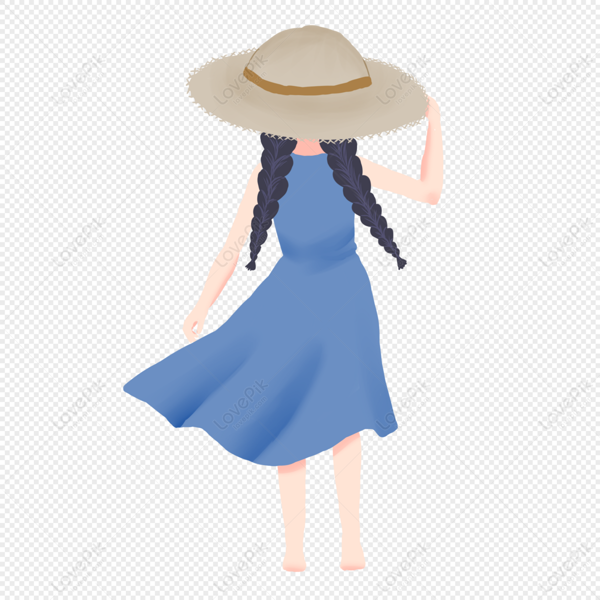 Girl Back Free PNG And Clipart Image For Free Download - Lovepik ...