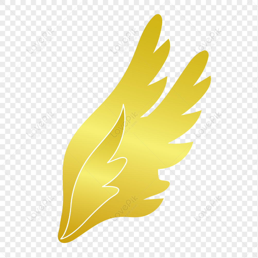 Golden Wings Decor PNG Clipart Picture