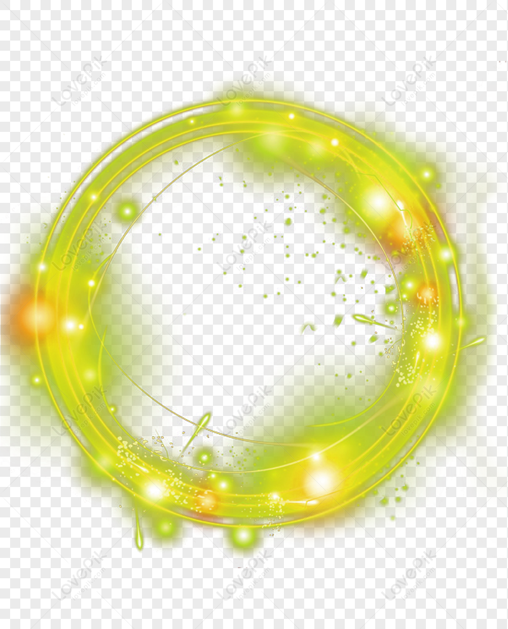 Green Ring Light Effect Element PNG Transparent Background And Clipart  Image For Free Download - Lovepik | 401438150
