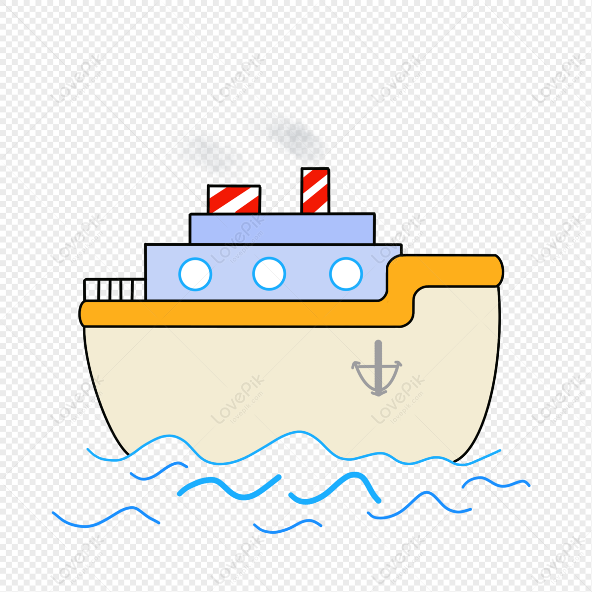 Hand Drawn Cartoon Ship PNG Transparent Image And Clipart Image For Free  Download - Lovepik | 401440847