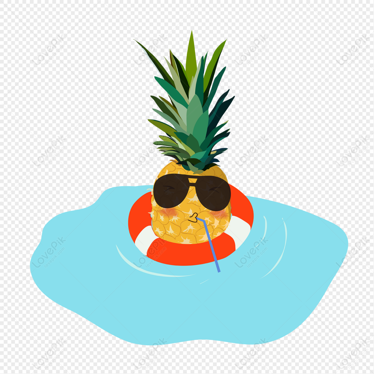 Pineapple in Sunglasses,clipart,PNG Grafica di FUNDESIGNSTORE · Creative  Fabrica