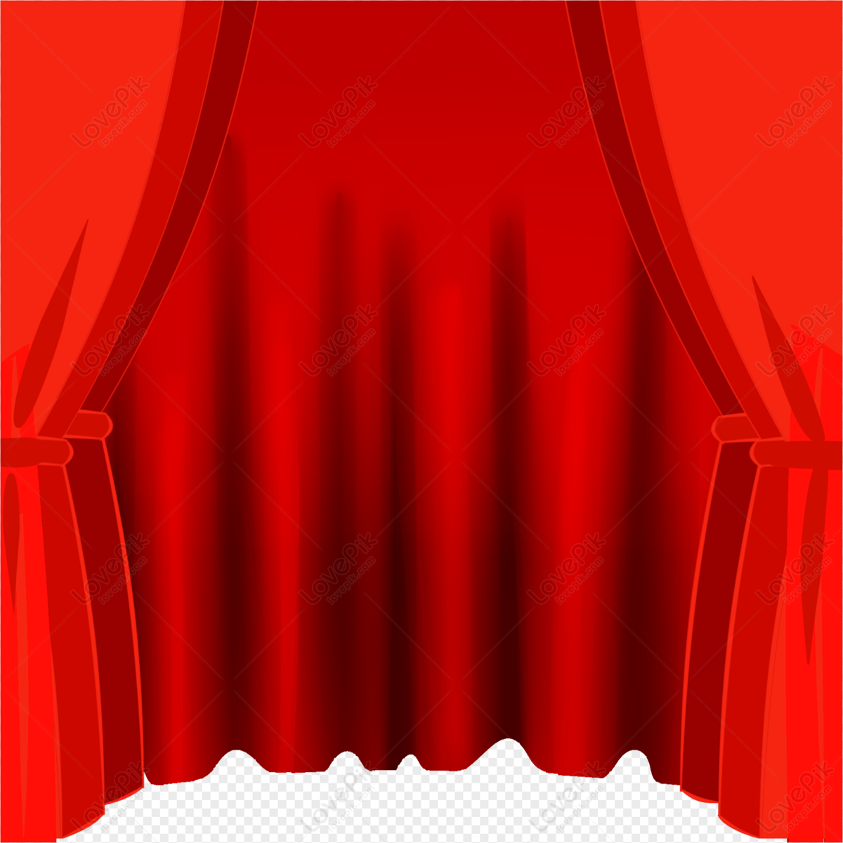 Hand Painted Red Chinese Style Stage Curtain PNG Image And Clipart Image  For Free Download - Lovepik | 401444958