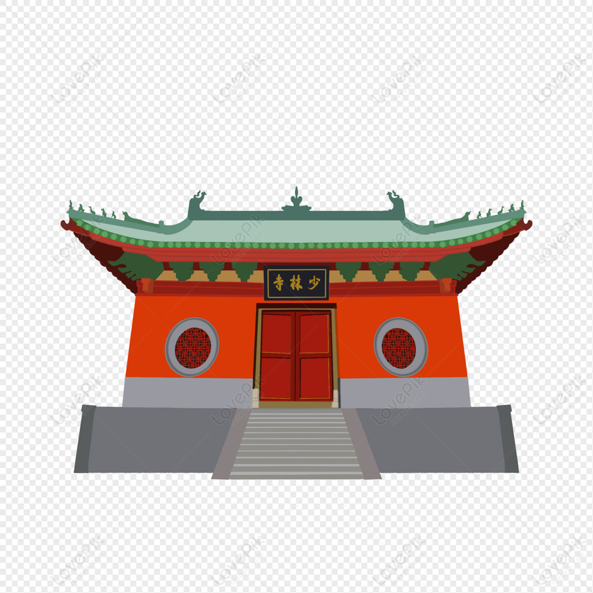 lovepik hand painted shaolin temple png image 401452203 wh1200