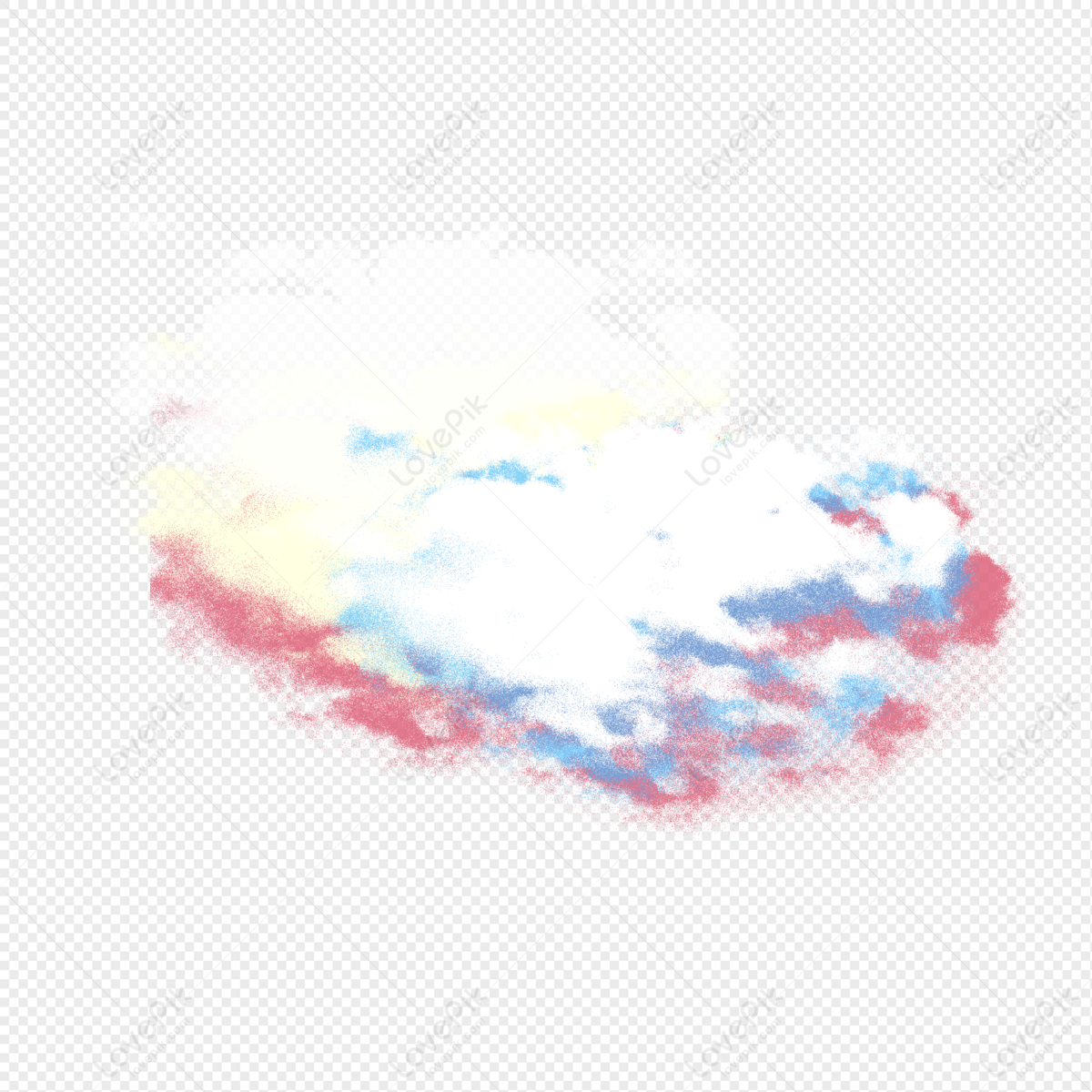 Hand Painted Soft Cloud, Paint, Soft, Cloud PNG Picture And Clipart ...