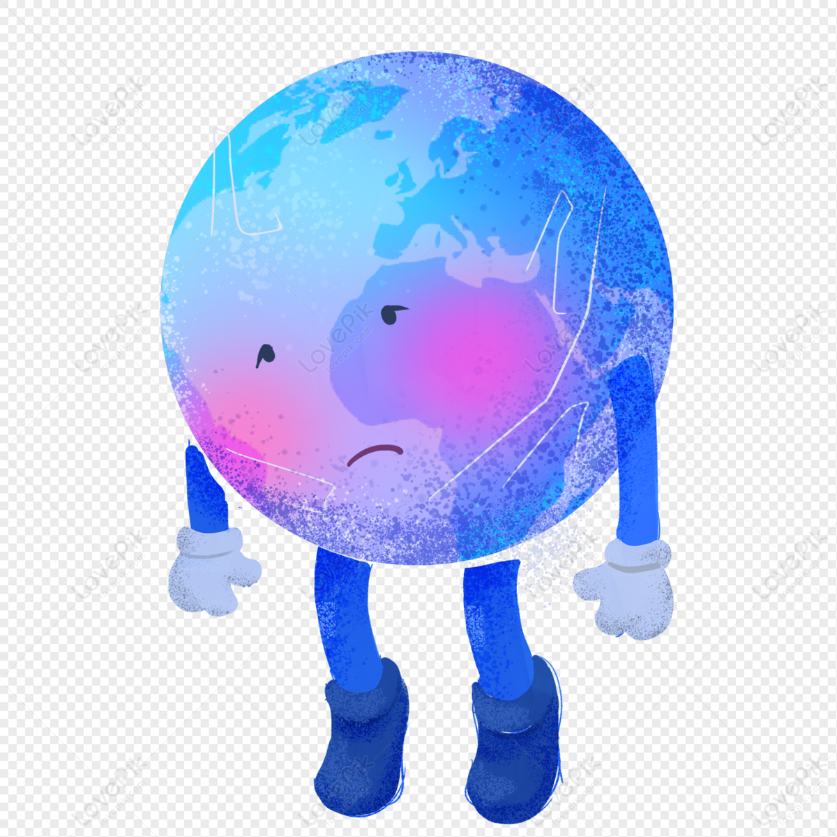 Sad Earth PNG Free Download And Clipart Image For Free Download - Lovepik |  401426893