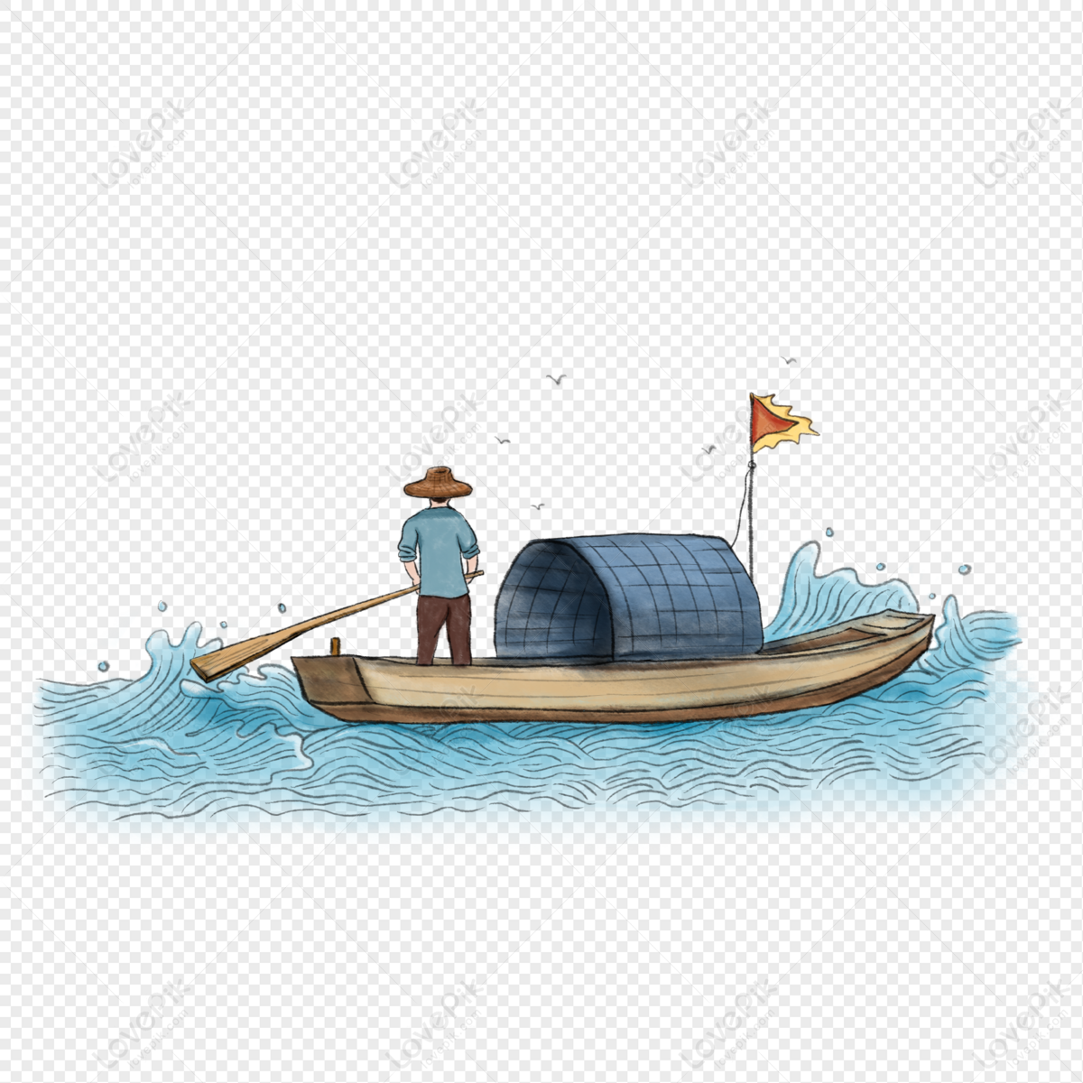Small Scale Fishing Boat On The Chinese Wind River PNG Free Download And  Clipart Image For Free Download - Lovepik | 401453433