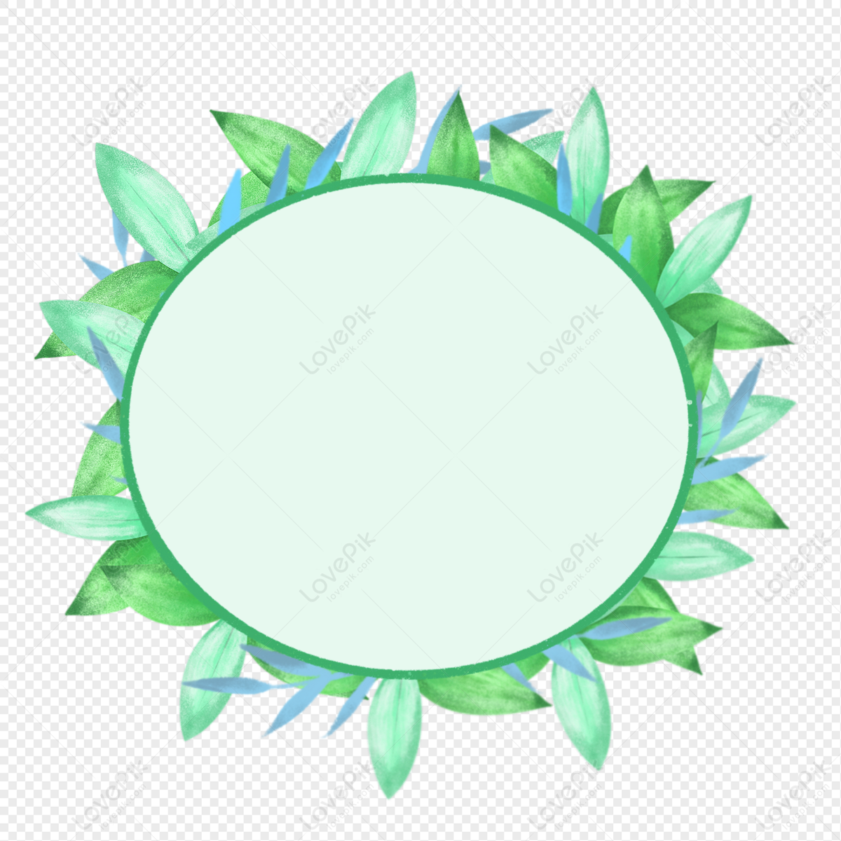 Summer Watercolor Plant Leaves Border PNG Picture And Clipart Image For ...