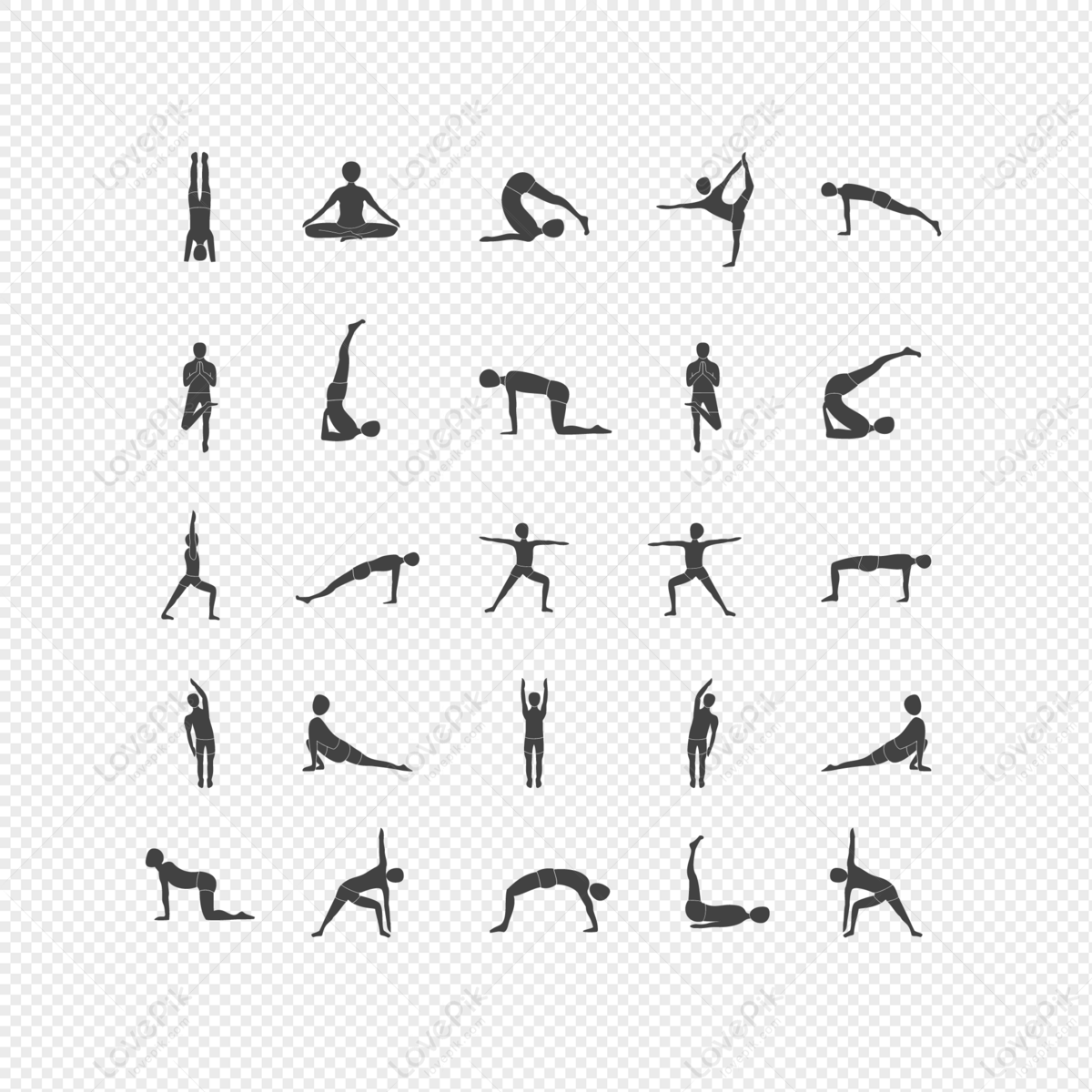 Yoga Pose Clipart - Png Download, clipart, png clipart | PNG.ToolXoX.com