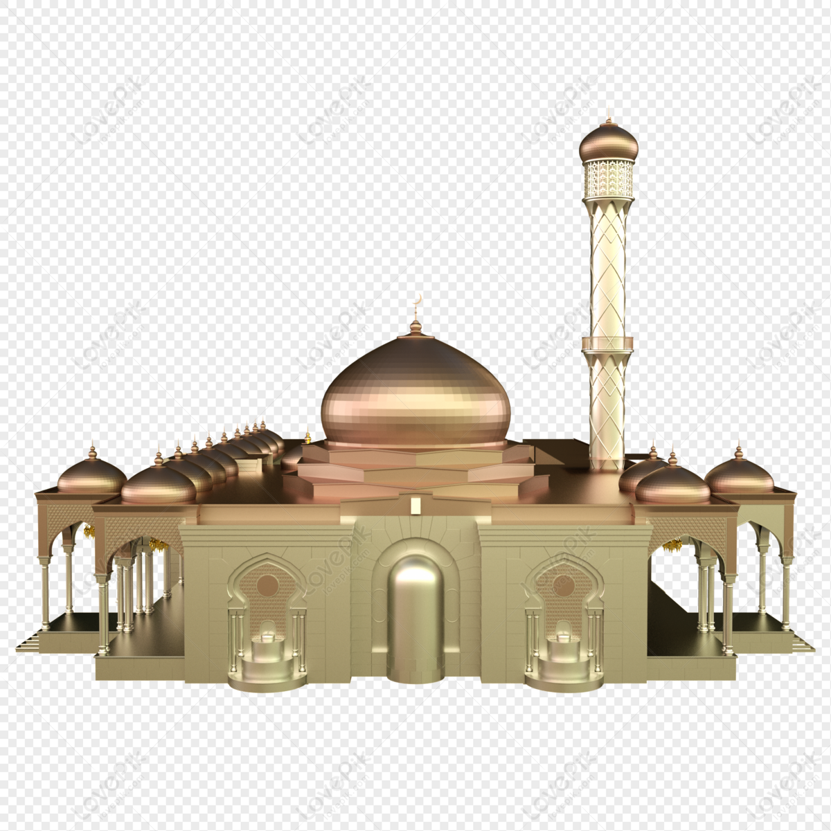 clipart masjid 3d