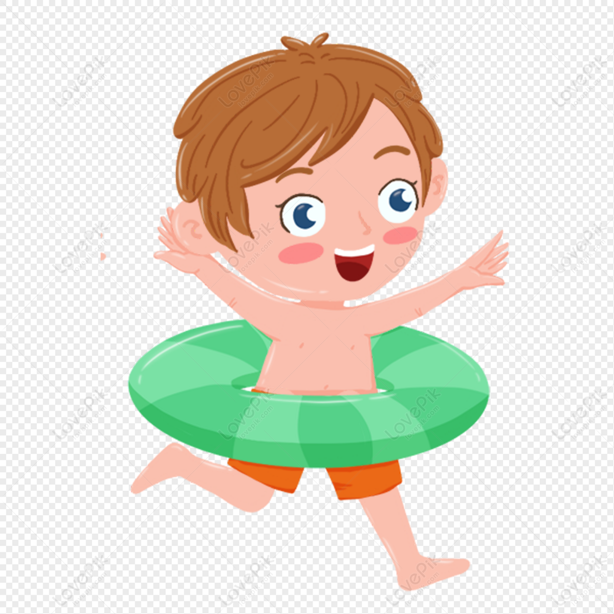 Boy Swimming In Summer Free PNG And Clipart Image For Free Download ...