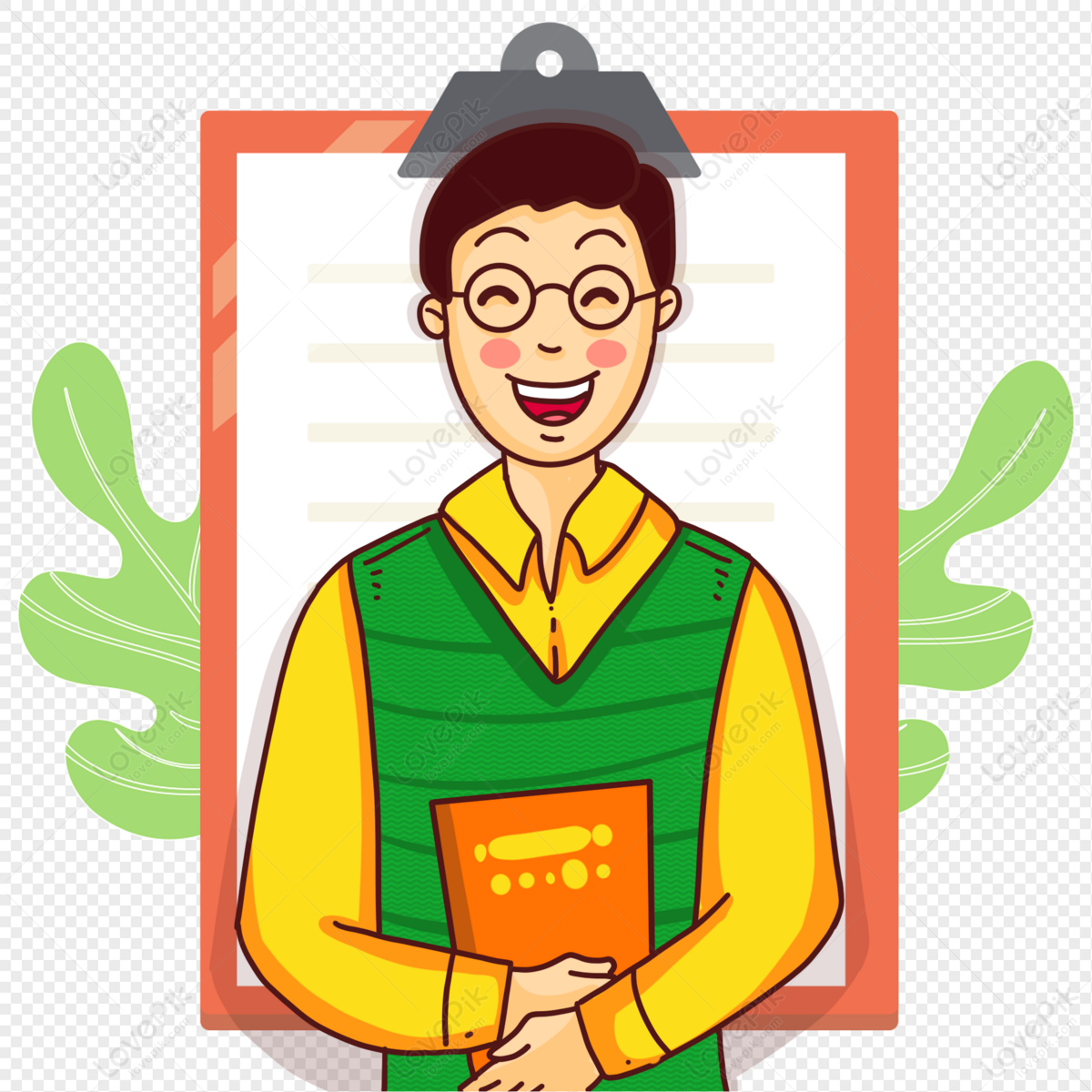 Cartoon Male Teacher Picture PNG Transparent And Clipart Image For Free  Download - Lovepik | 401479936