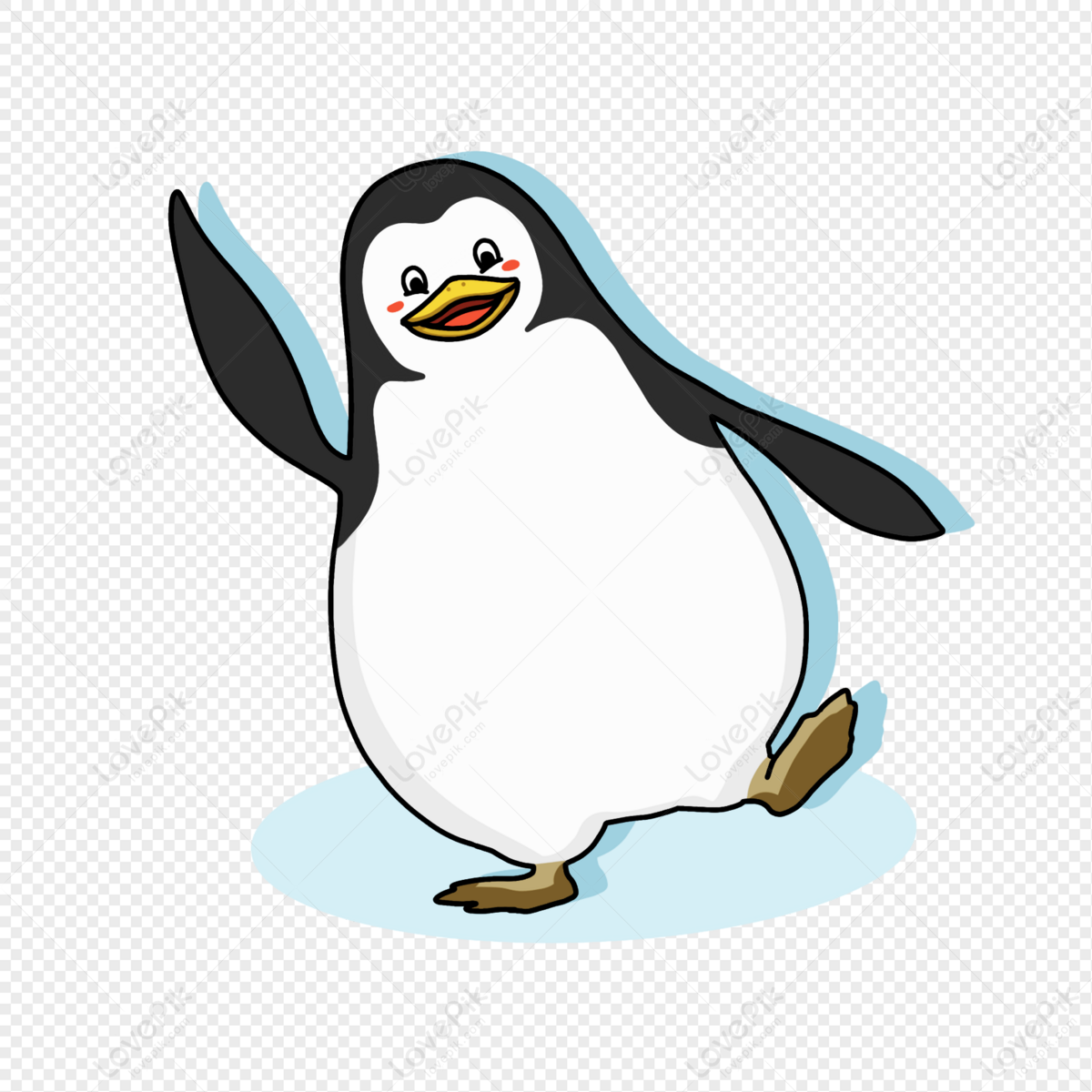 Cartoon Penguin Dance Illustration PNG Transparent And Clipart Image