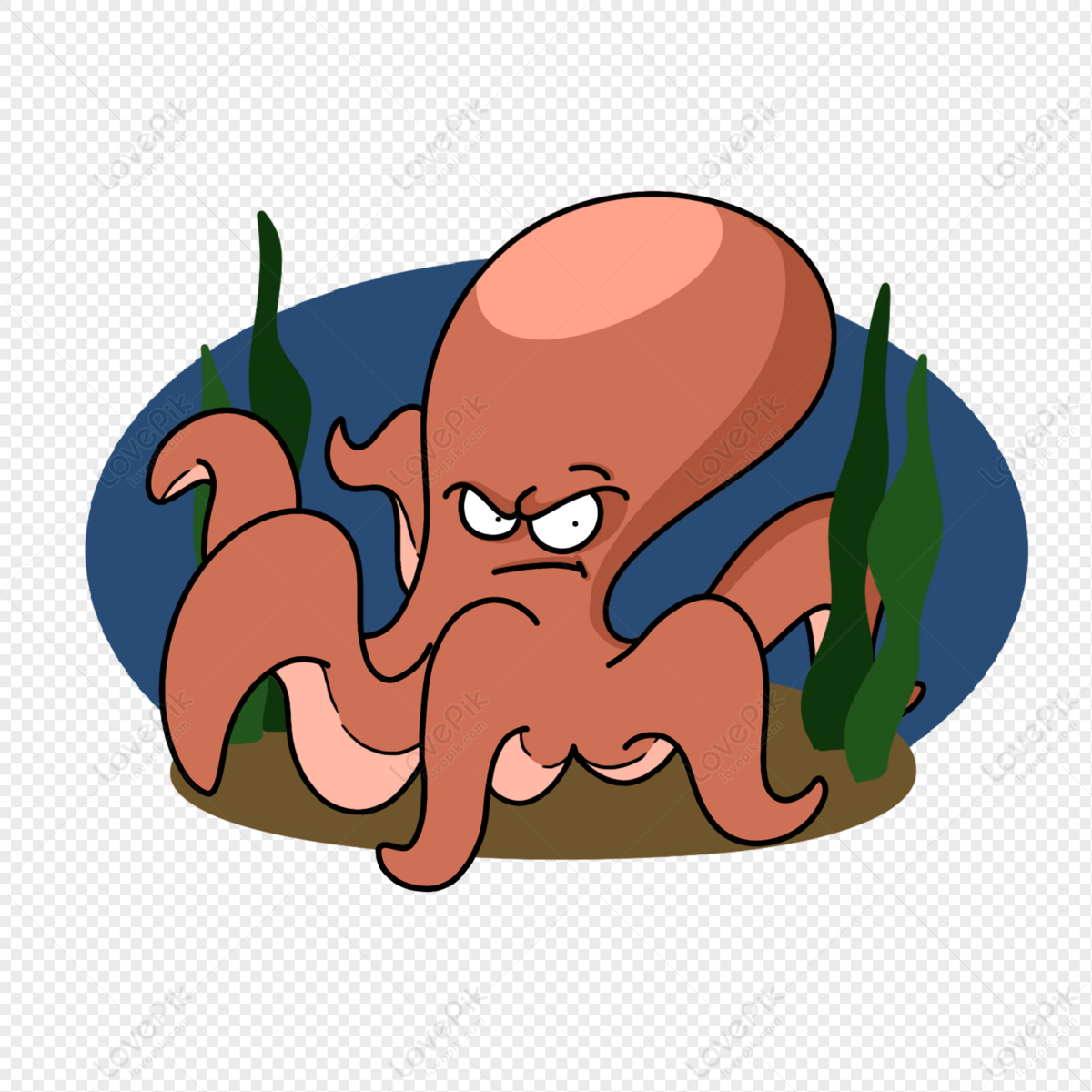Cartoon Sea Octopus PNG Picture And Clipart Image For Free Download -  Lovepik | 401457055