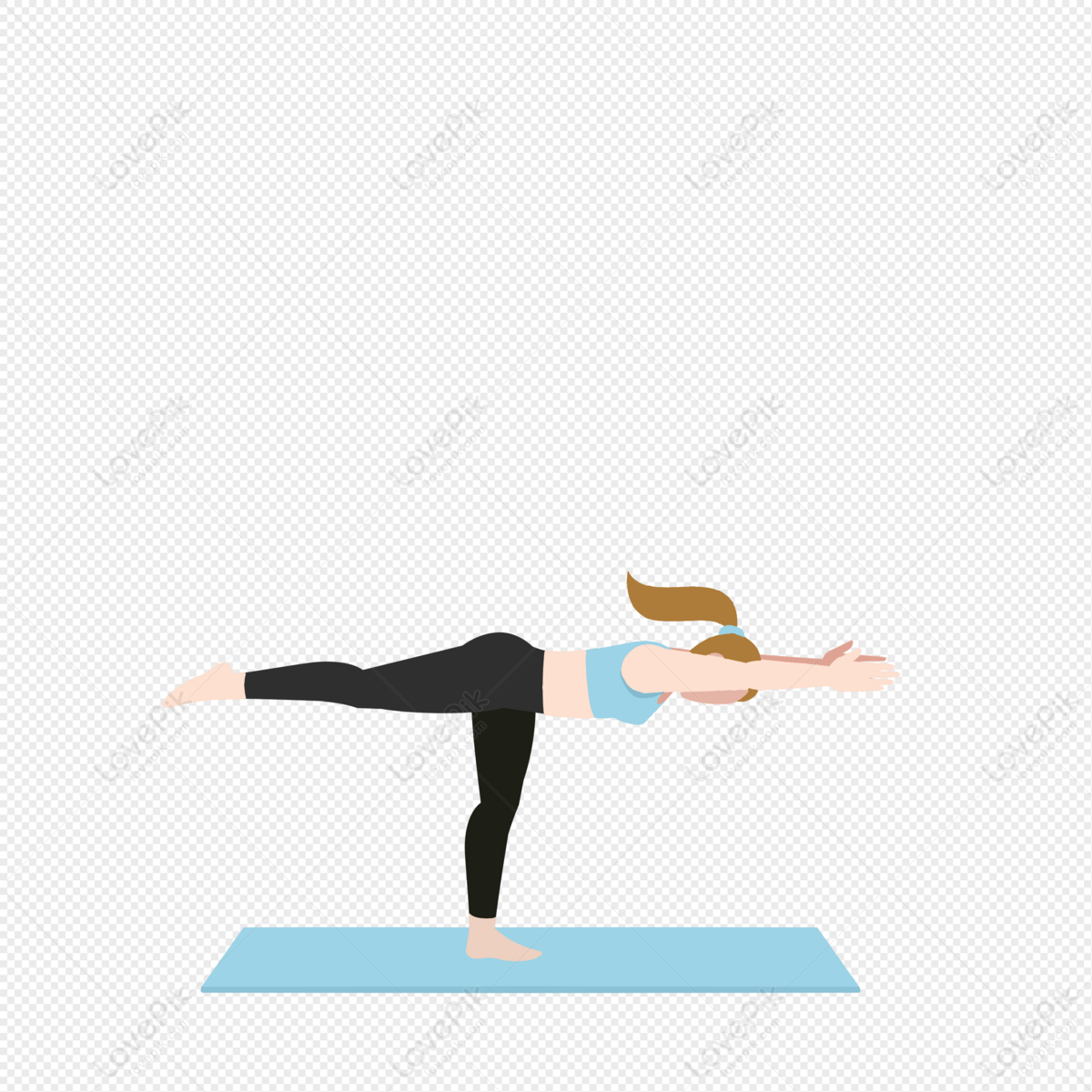 Kids Yoga Poses Vector PNG Images, Kids Yoga Set With Cute Cartoon Girl In  Different Yoga Poses, Sport, Collection, Chair PNG Image For Free Download