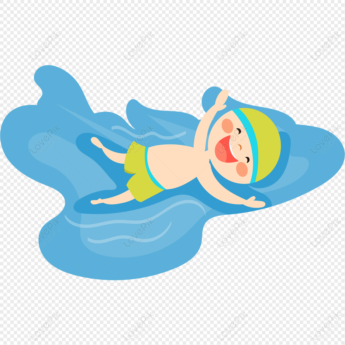 Children Swimming PNG White Transparent And Clipart Image For Free ...