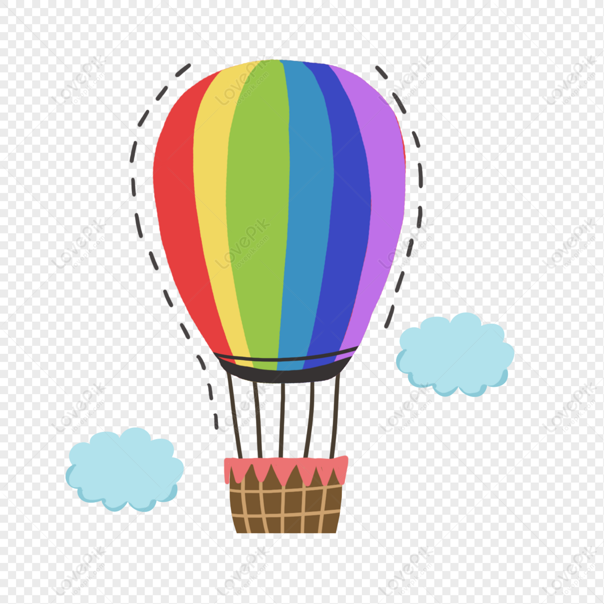 Colorful Hand Drawn Cartoon Hot Air Balloon PNG Picture And Clipart Image  For Free Download - Lovepik | 401455945