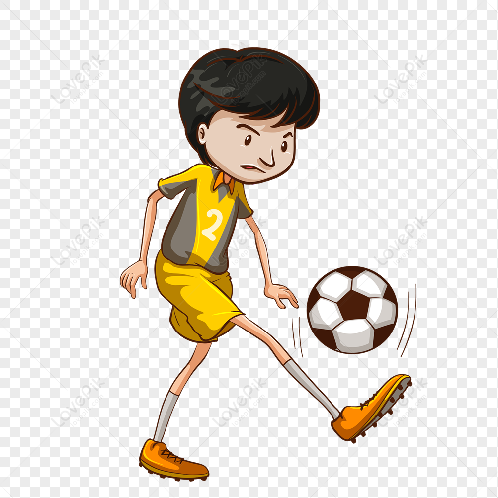 Ilustração De Jogo De Esporte De Dois Jogadores De Futebol PNG