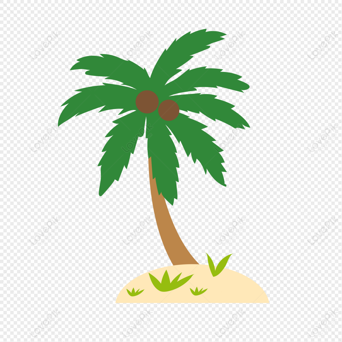 Green Coconut Tree PNG Image And Clipart Image For Free Download ...