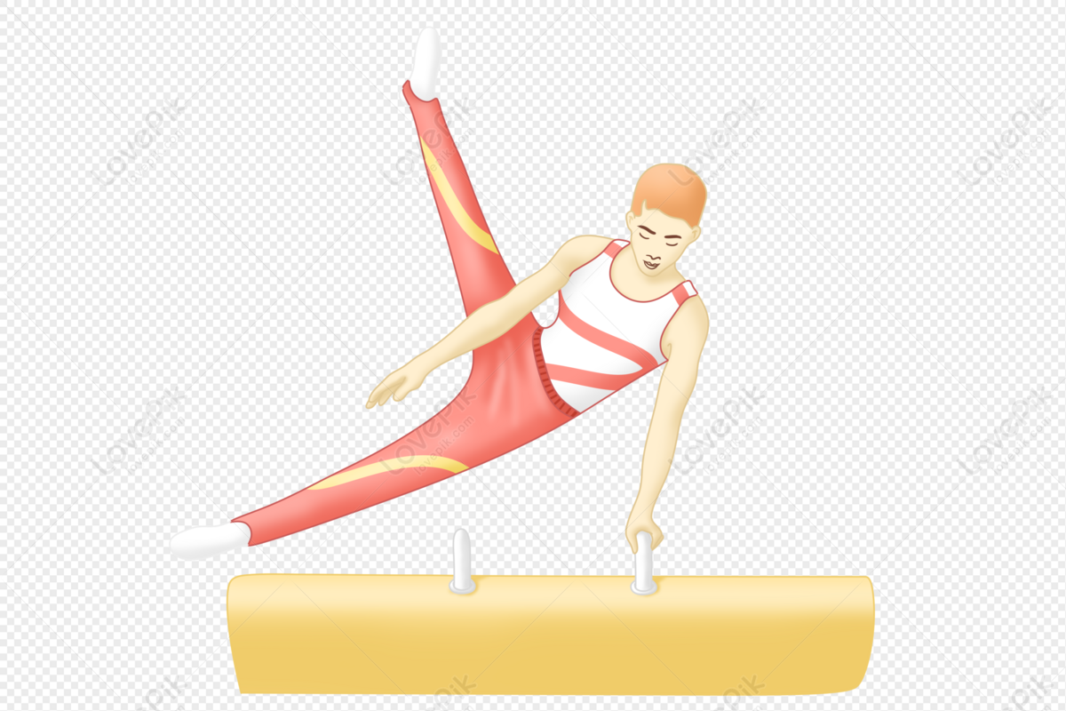 mens gymnastics clipart