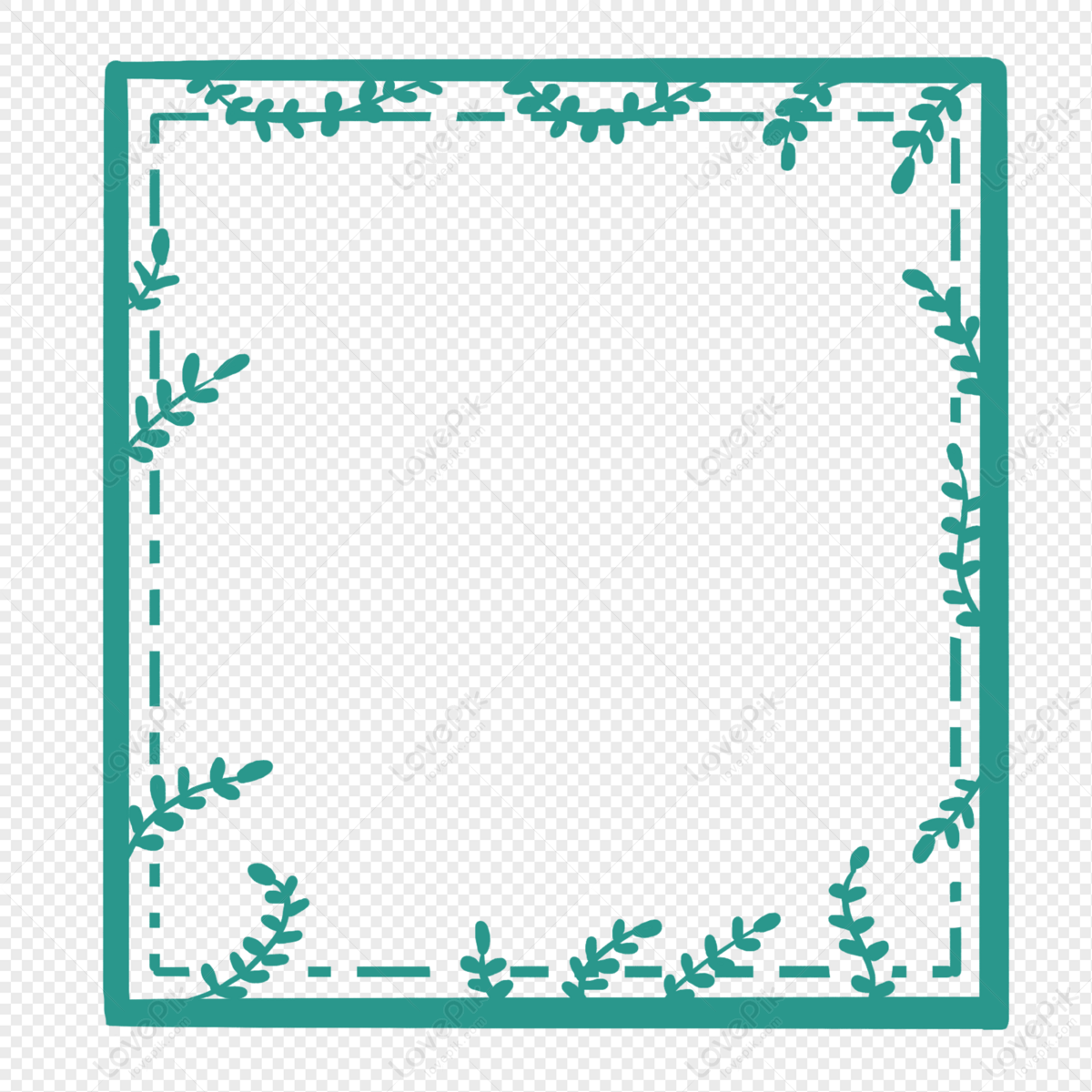 Hand Drawn Summer Fresh Plant Vegetation Border PNG Free Download And ...