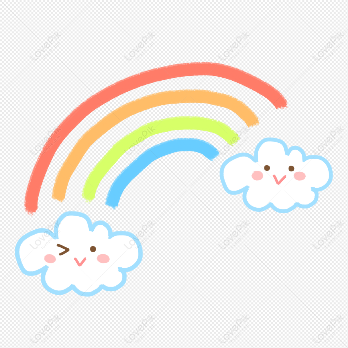 Happy Rainbow PNG Transparent Background And Clipart Image For Free  Download - Lovepik | 401457160