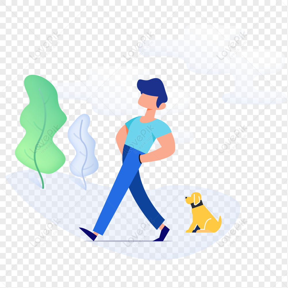 Man Walking Dog Icon Free Vector Illustration Material PNG Hd Transparent  Image And Clipart Image For Free Download - Lovepik | 401472304