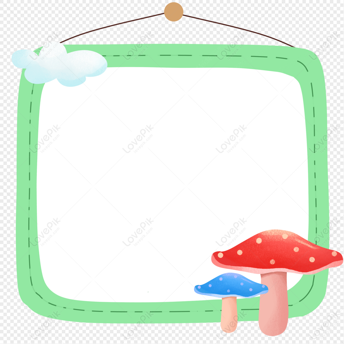 Mushroom Border PNG Image Free Download And Clipart Image For Free ...