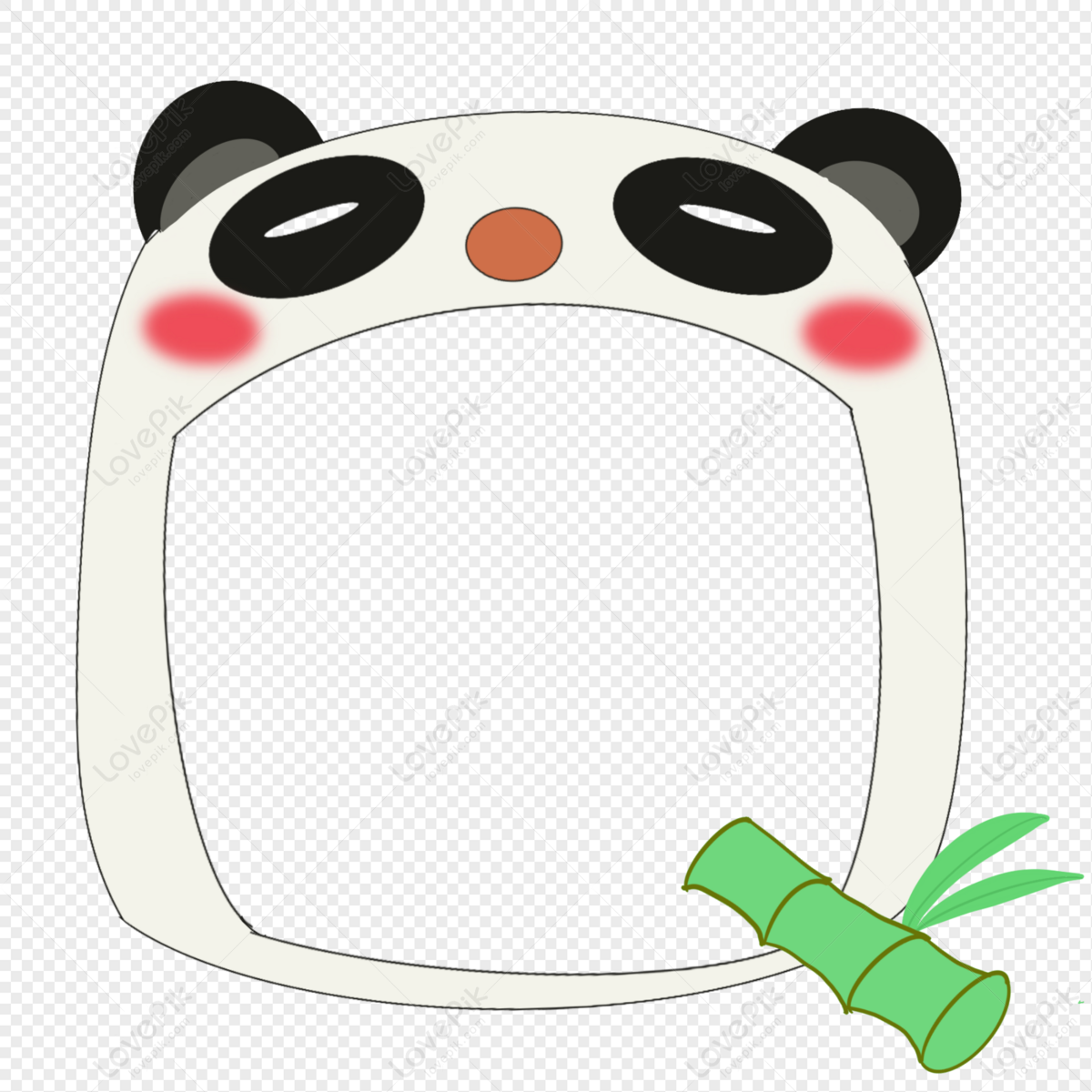 Cute Anumal Bordr / Frame With Panda. Royalty Free SVG, Cliparts, Vectors,  and Stock Illustration. Image 38908528.