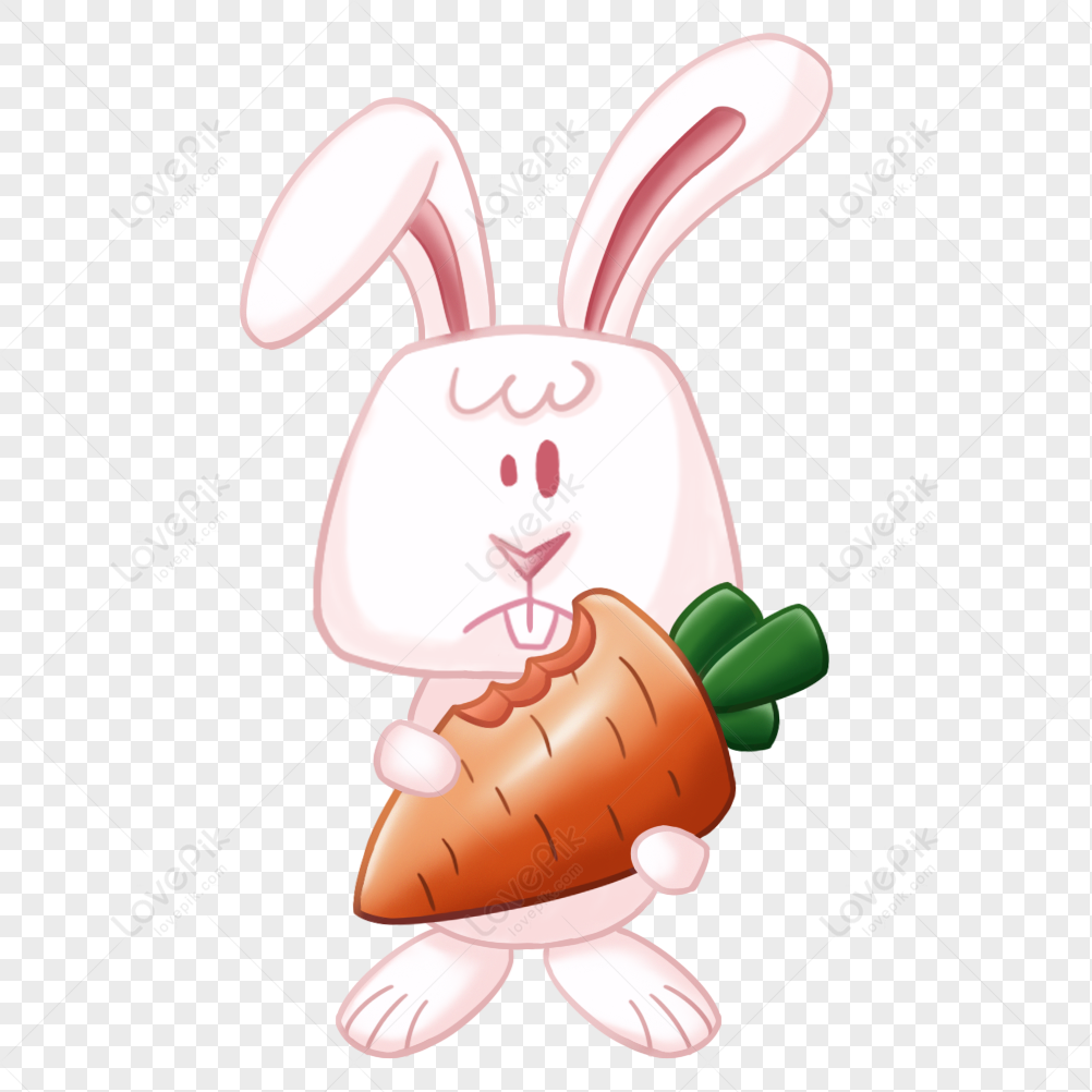 Pink Cartoon Funny Cute Rabbit Carrot PNG Image Free Download And Clipart  Image For Free Download - Lovepik | 401474481