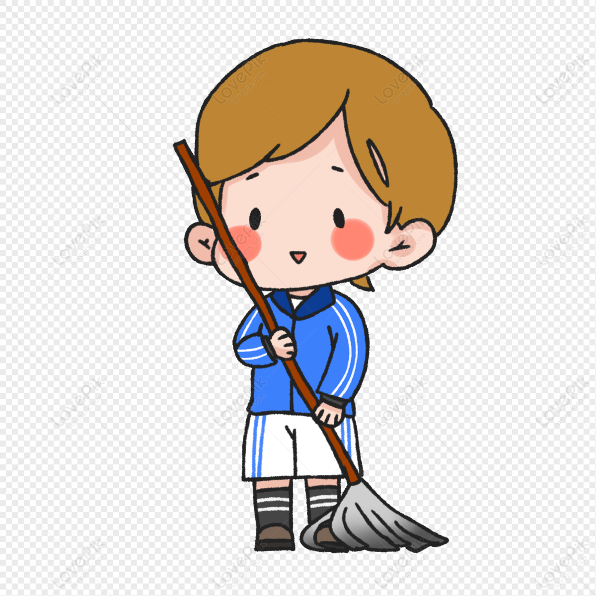 Primary School Students Cleaning PNG White Transparent And Clipart Image  For Free Download - Lovepik | 401472302