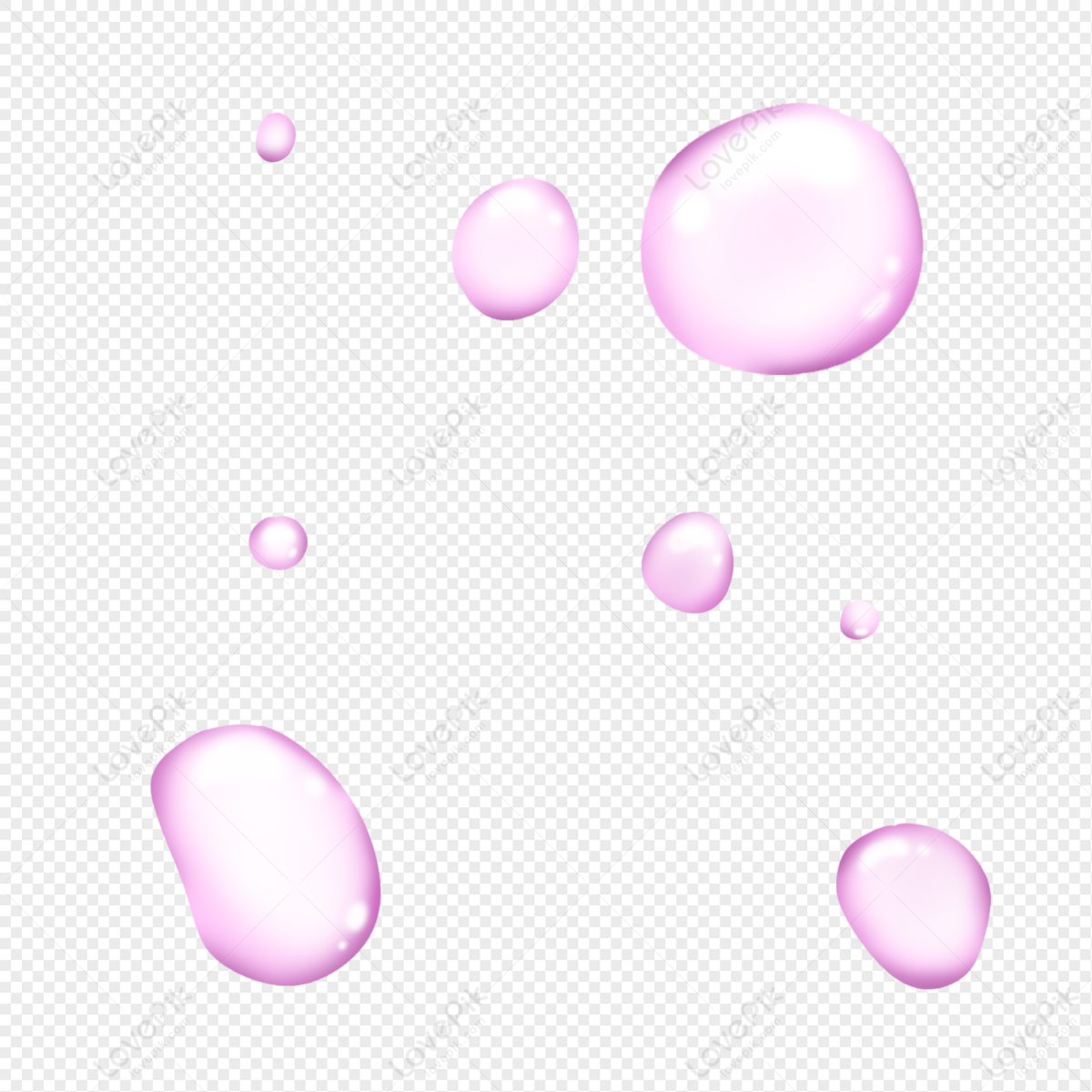 Light Bubbles PNG Background - Purple Bubbles Illustration – Free