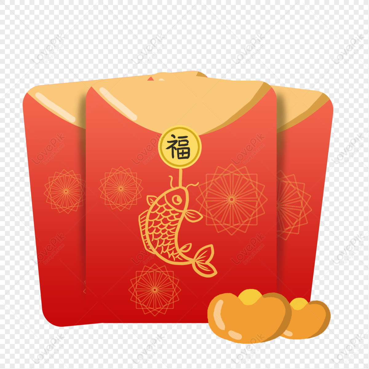 Chinese New Year Red Cartoon Red Envelope PNG Transparent Background And  Clipart Image For Free Download - Lovepik