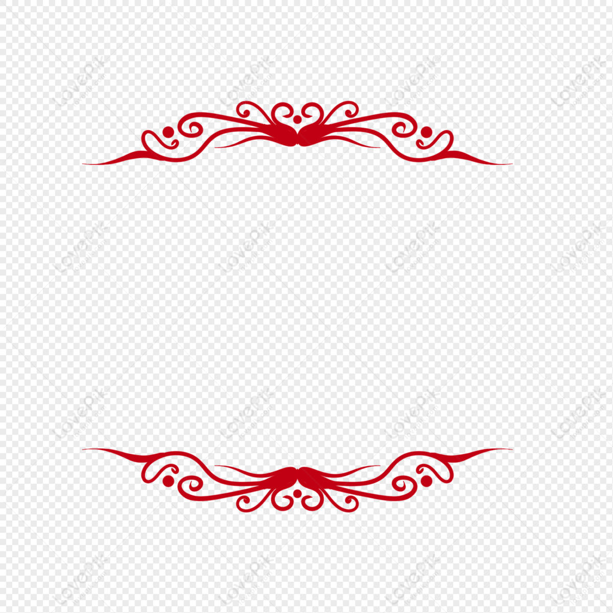 Red Pattern Decoration PNG Transparent Image And Clipart Image For ...