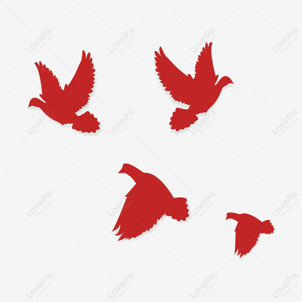 Hình ảnh Vector Chim Bồ Câu đỏ PNG Miễn Phí Tải Về - Lovepik