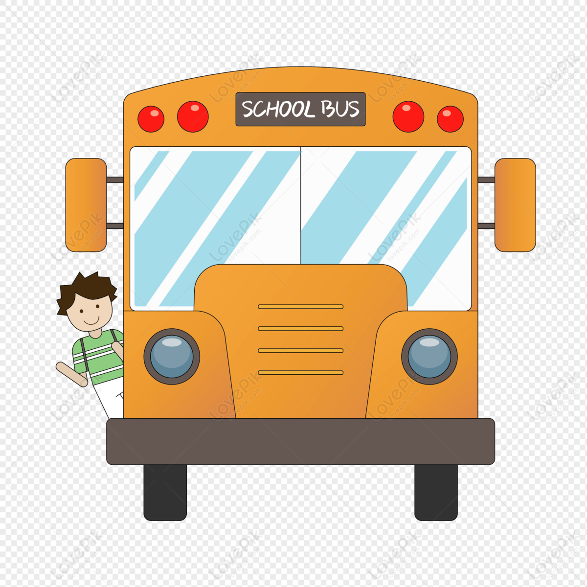 School September Boy School Bus School Cartoon PNG Transparent Background  And Clipart Image For Free Download - Lovepik | 401467060