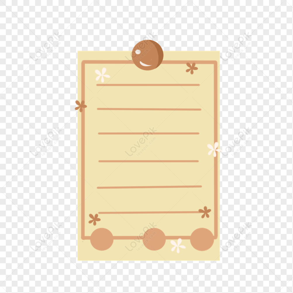 Aesthetic Sticky Note PNG Picture, Simple Sticky Note Aesthetic Brown,  Sticky Note, Brown, Journaling PNG Image For Free Download