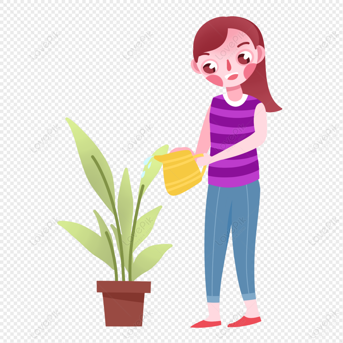 Watering Plants PNG Picture And Clipart Image For Free Download - Lovepik |  401479345
